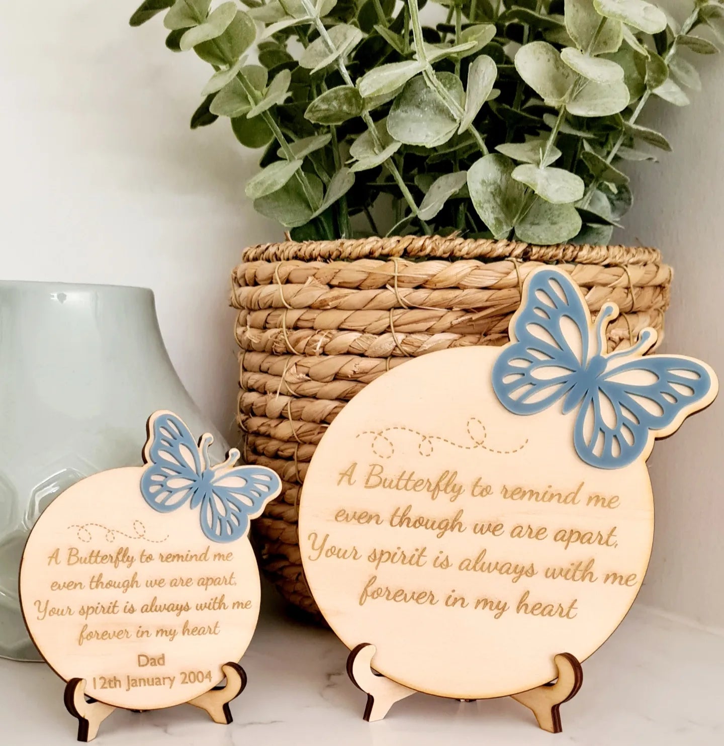 Butterfly Memorial Plaque Remembered With Love   1000015249.webp