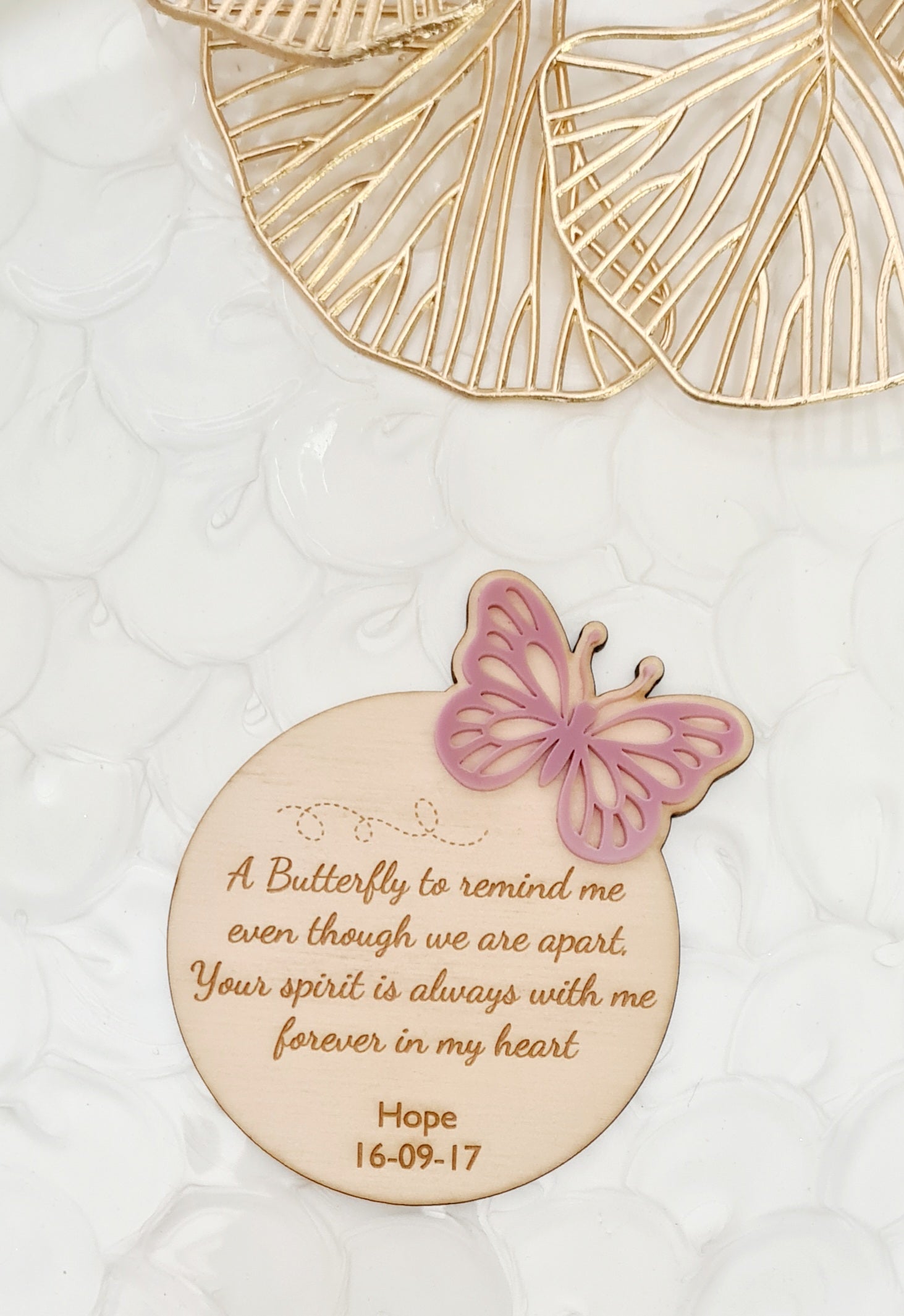 Butterfly Memorial Plaque Remembered With Love   20230907 131026 