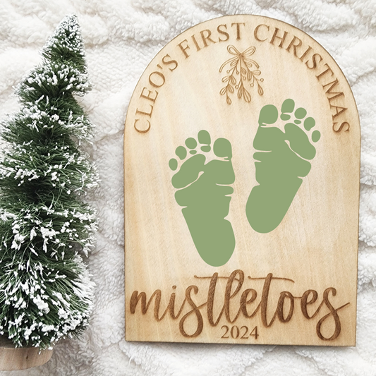 Mistletoes First Christmas Board